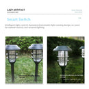 Solar LED Light for Garden with Modern Stripe Design for Outdoors