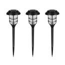 Solar LED Light for Garden with Modern Stripe Design for Outdoors