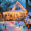 Solar Powered Light with 20pcs Set for Outdoor Decor & Strawberry Design