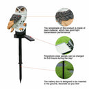 Solar Powered Owl LED Light for Pathways, Resin Outdoor Decor - Dont Use