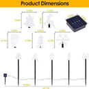 Solar Stake Lights for Christmas Outdoor Decoration with 5Pcs