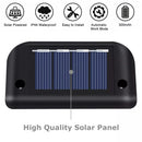 Solar Step Light Set of 4 with Warm LED and Weatherproof Design