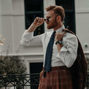 Marino - Navy Blue Silk Grenadine Tie