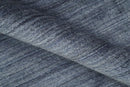 Modern Solid Blue 5x7 Blended Bamboo Silk Hand Woven Area Rug
