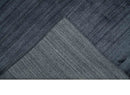 Modern Solid Blue 5x7 Blended Bamboo Silk Hand Woven Area Rug