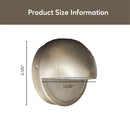 Solid Brass Half Moon Puck Light Fixture