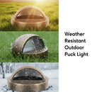 Solid Brass Half Moon Puck Light Fixture