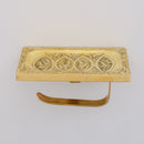 Solid Brass Toilet Paper Holder and Shelf, Handcrafted Powder Room Roll Holder