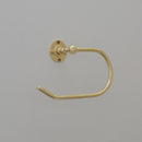 Solid Brass Towel Holder, Handcrafted Powder Room Holder