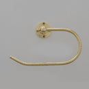 Solid Brass Towel Holder, Handcrafted Powder Room Holder