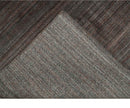 Solid Brown Scandinavian 5x7 Blended Wool Flatwoven Area Rug