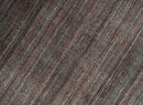 Solid Brown Scandinavian 5x7 Blended Wool Flatwoven Area Rug