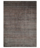 Solid Brown Scandinavian 5x7 Blended Wool Flatwoven Area Rug
