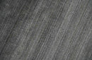 Solid Charcoal Scandinavian 5x7 Blended Bamboo Silk Flatwoven Area Rug, Dinning, Kids Rug | HL44