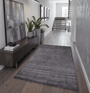 Solid Charcoal Scandinavian 5x7 Blended Wool Flatwoven Area Rug