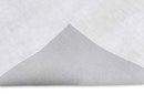 Modern Solid White Hand Made Textured Wool Area Rug