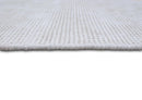 Modern Solid White Hand Made Textured Wool Area Rug