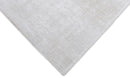 Modern Solid White Hand Made Textured Wool Area Rug
