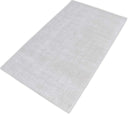 Modern Solid White Hand Made Textured Wool Area Rug
