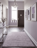 Solid Lavender Purple Scandinavian 5x7 Blended Wool Flatwoven Area Rug