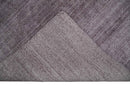 Solid Lavender Purple Scandinavian 5x7 Blended Wool Flatwoven Area Rug