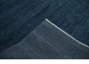 Solid Midnight Blue Hand knotted Modern 8x10 wool Area Rug