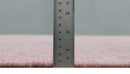 Solid Pink 8x10 Modern Contemporary Hand knotted wool Area Rug