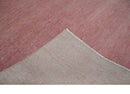 Solid Pink 8x10 Modern Contemporary Hand knotted wool Area Rug