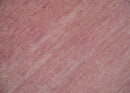 Solid Pink 8x10 Modern Contemporary Hand knotted wool Area Rug
