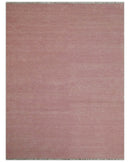 Solid Pink Custom Made Modern Contemporary Hand knotted wool Area Rug