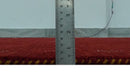 Solid Plain Maroon Geometrical Design Hand loom Custom made wool area Rug