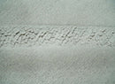 Solid plane Silver Hand Knotted 8x10 Wool Area Rug