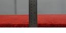 Solid Red Scandinavian 5x7 Blended Wool Flatwoven Area Rug