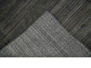Solid Shaded Charcoal 5x7 Blended Wool Hand Woven Area Rug