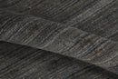Solid Shaded Charcoal 5x7 Blended Wool Hand Woven Area Rug