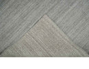 Modern Solid Shaded Gray 5x7 Blended Wool Hand woven Area Rug