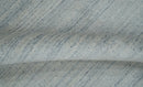 Modern Solid Silver and White  5x7 Blended Wool Hand woven Area Rug