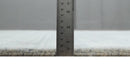 Modern Solid Silver and White  5x7 Blended Wool Hand woven Area Rug