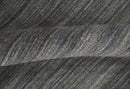 Modern Solid Silver and Charcoal Shaded 5x7 Blended Wool Area Rug