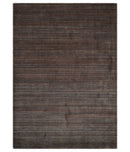 Modern Solid Brown 5x7 Blended Wool Flatwoven Area Rug