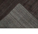 Modern Solid Brown 5x7 Blended Wool Flatwoven Area Rug