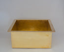 Solid Unlacquered Brass Undermount Hammered Sink, Kitchen Bar Sink, Island Sink, Outdoor Sink