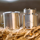 Solo Stove Pot 900/1800/4000 Stainless Steel Companion Pots | Designed for use with Lite/Titan/Campfire Solo Stoves