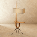 Solvaana Floor Lamp With Side Table