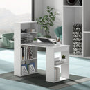 Space-Saving 48 Inch Computer Desk with Bookshelf