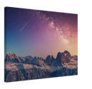 Space Mountains Print Metal Wall Art – Galaxy Cosmic Scenic Wall Decor