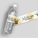Sparkling Yellow Water Bottle Labels