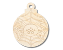 Unfinished Wood Etched Spider in Web Ornament Shape | Paint By Line Crafts | up to 30" DIY