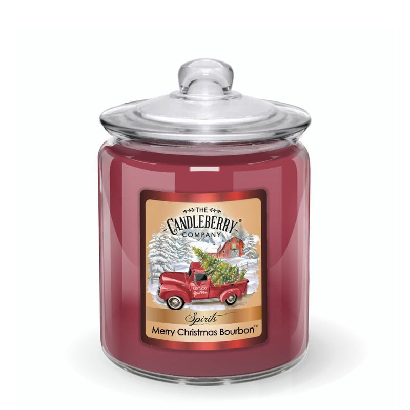 SPIRITS - Merry Christmas Bourbon™, 3 - Wick, Candy Jar Candle (Collective)