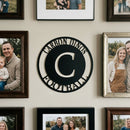Custom Metal Wall Art - Personalized Initial Family Monogram Sign